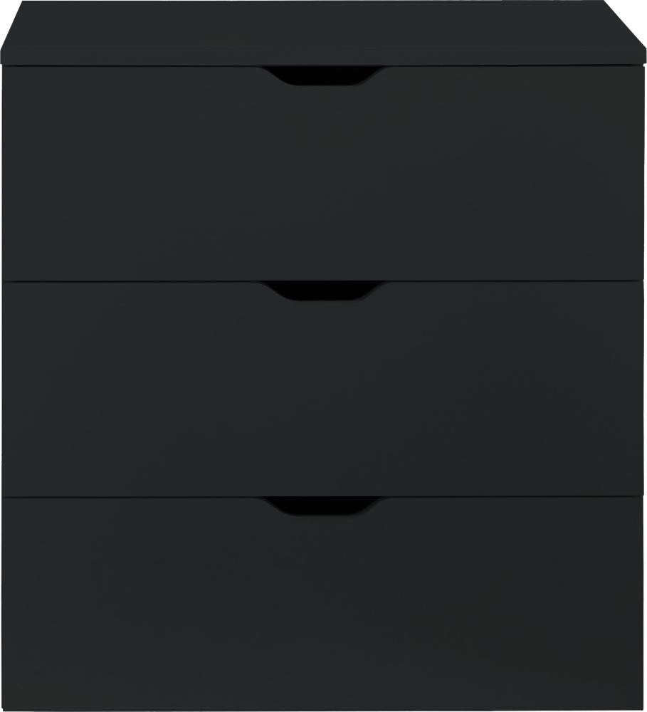 Kommode Basix in schwarz 78 cm Bild 1