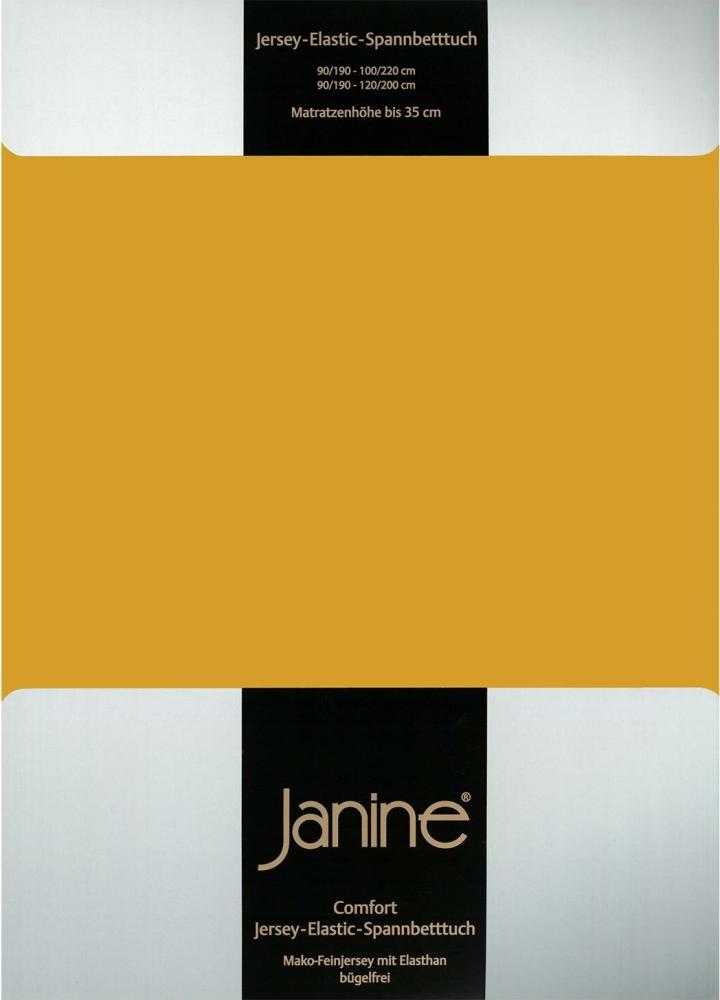 Janine Spannbetttuch ELASTIC-JERSEY Elastic-Jersey honiggold 5002-73 100x200 Bild 1