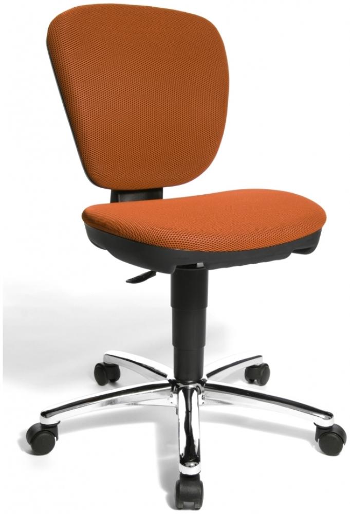 Kinder- und Jugend Drehstuhl orange Bürostuhl ergonomische Form Made in Germany Bild 1