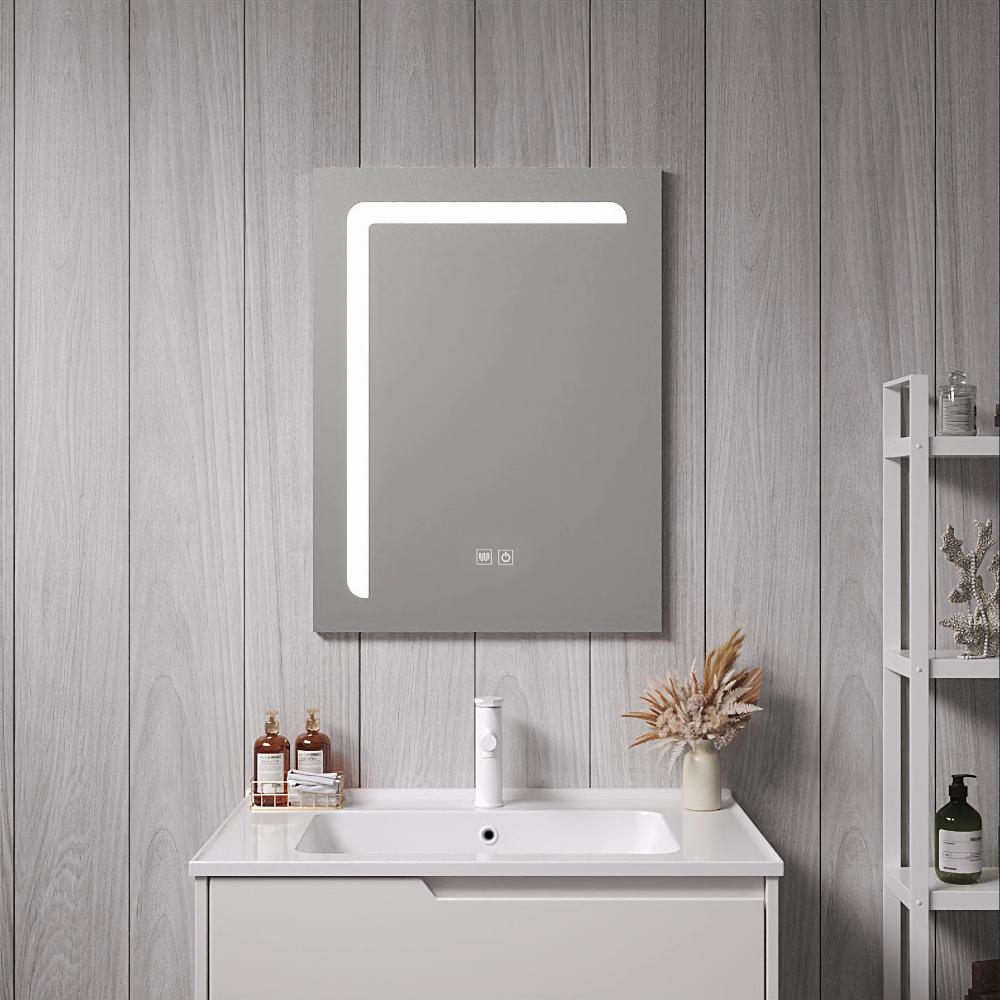 LED-Badspiegel Chambave 45x60 cm Silberfarben [pro. tec] Bild 1