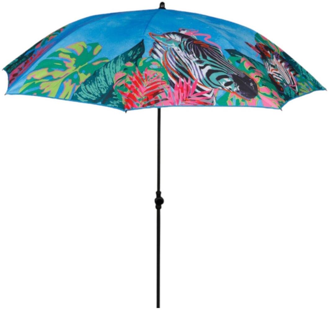 Sonnenschirm 160cm neigbar mit Kleiderhaken Strandschirm Gartenschirm Dekoschirm 3 Bild 1