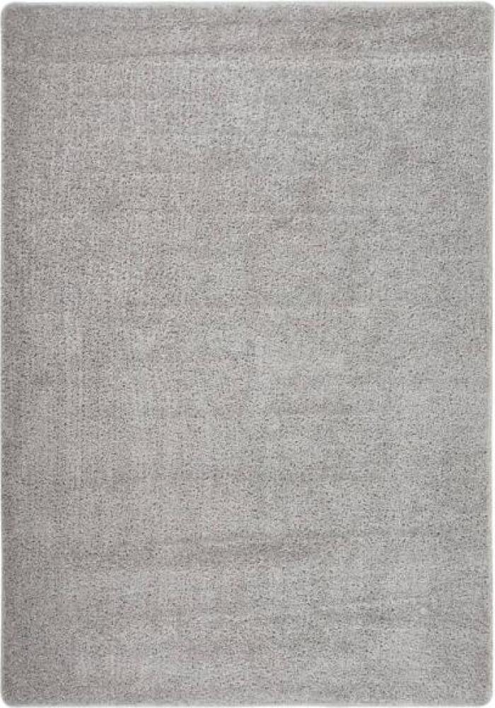 Shaggy-Teppich Helllgrau 160x230 cm Rutschfest Bild 1