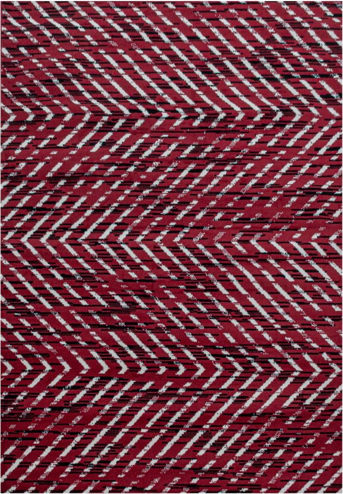 Kurzflor Teppich Bora Läufer - 80x150 cm - Rot Bild 1