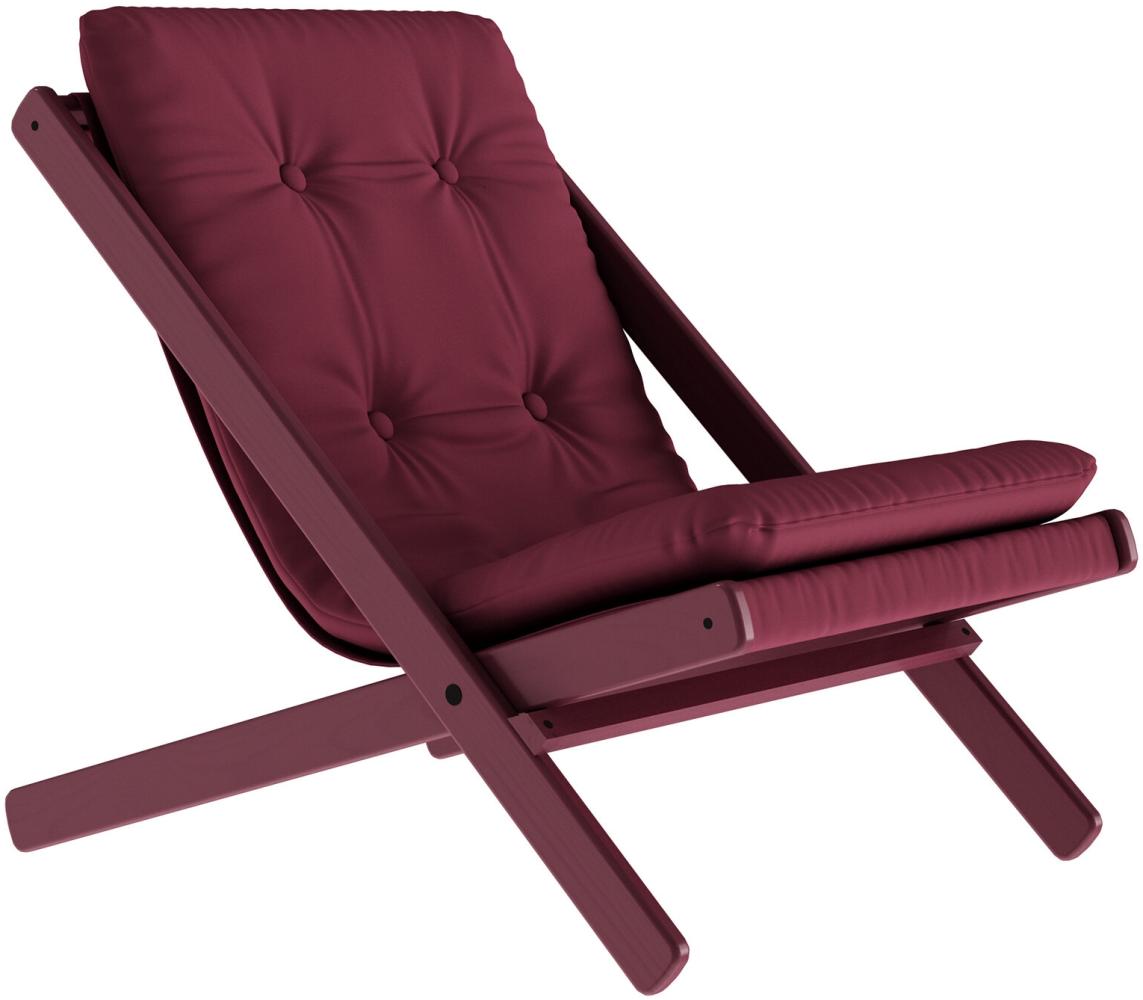 Karup Design Futon Liegestuhl BOOGIE Gestell Siesta Red lackiert / Bordeaux Bild 1