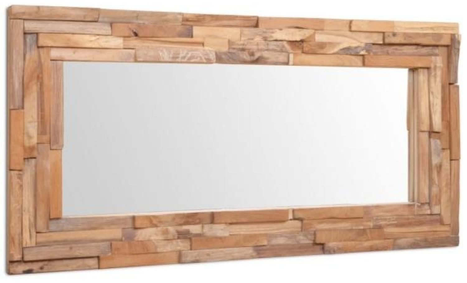 Dekorativer Spiegel rechteckig, Teak, 120 x 60 cm Bild 1