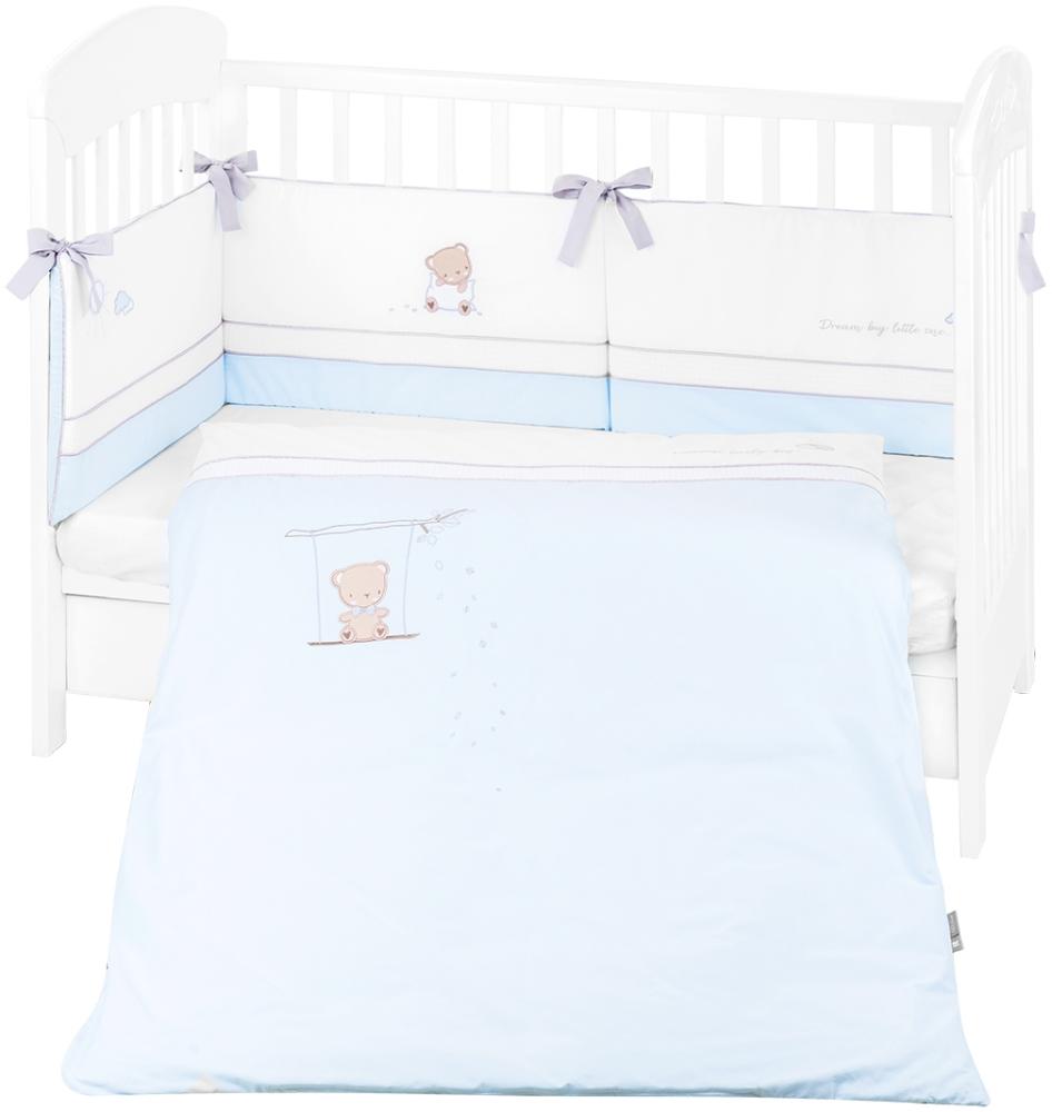 Kikkaboo Babybettwäsche Set Dream Big 3-teilig Decke 135 x 95 für Bett 140 x 70 blau Bild 1