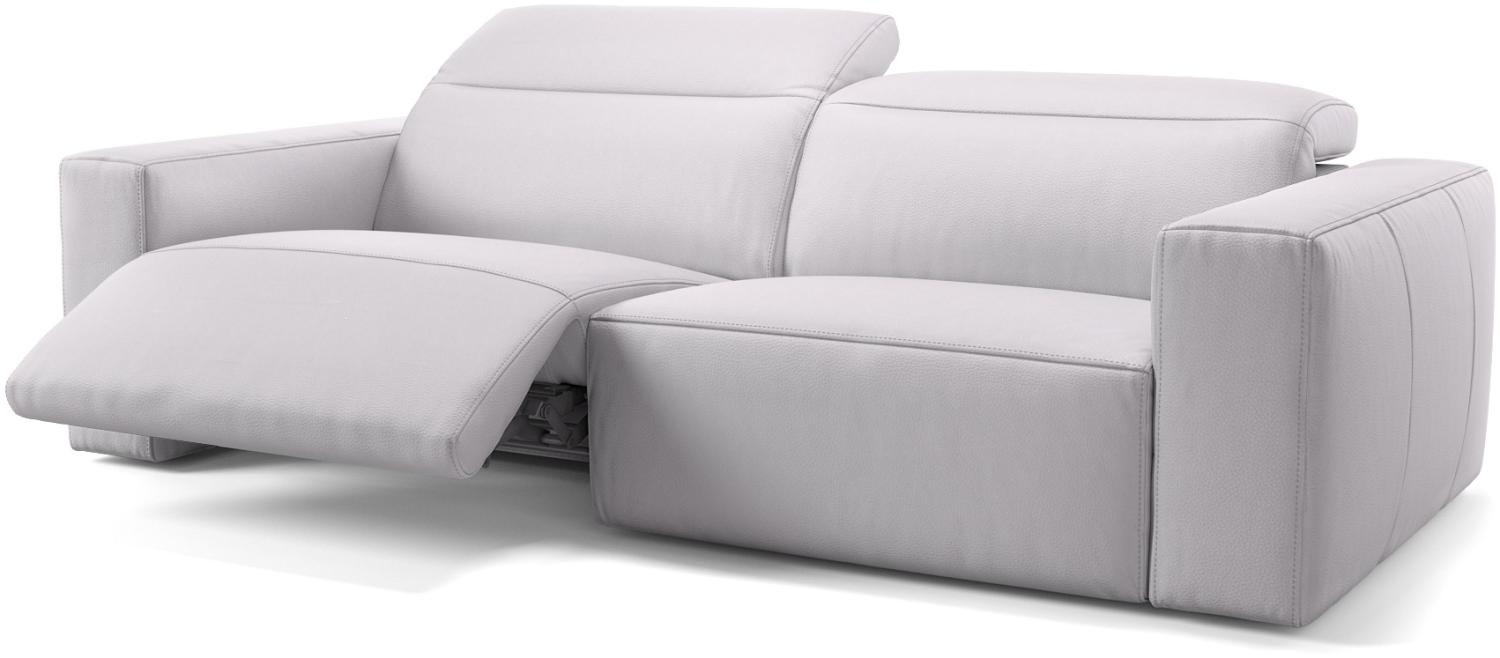 Sofanella 3-Sitzer LENOLA Ledergarnitur Relaxsofa Sofa in Weiß M: 226 Breite x 109 Tiefe Bild 1