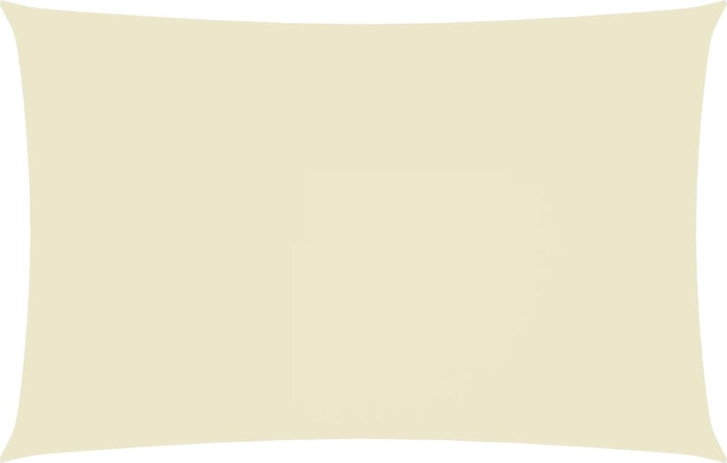 Sonnensegel Oxford-Gewebe Rechteckig 3x6 m Cremeweiß Bild 1