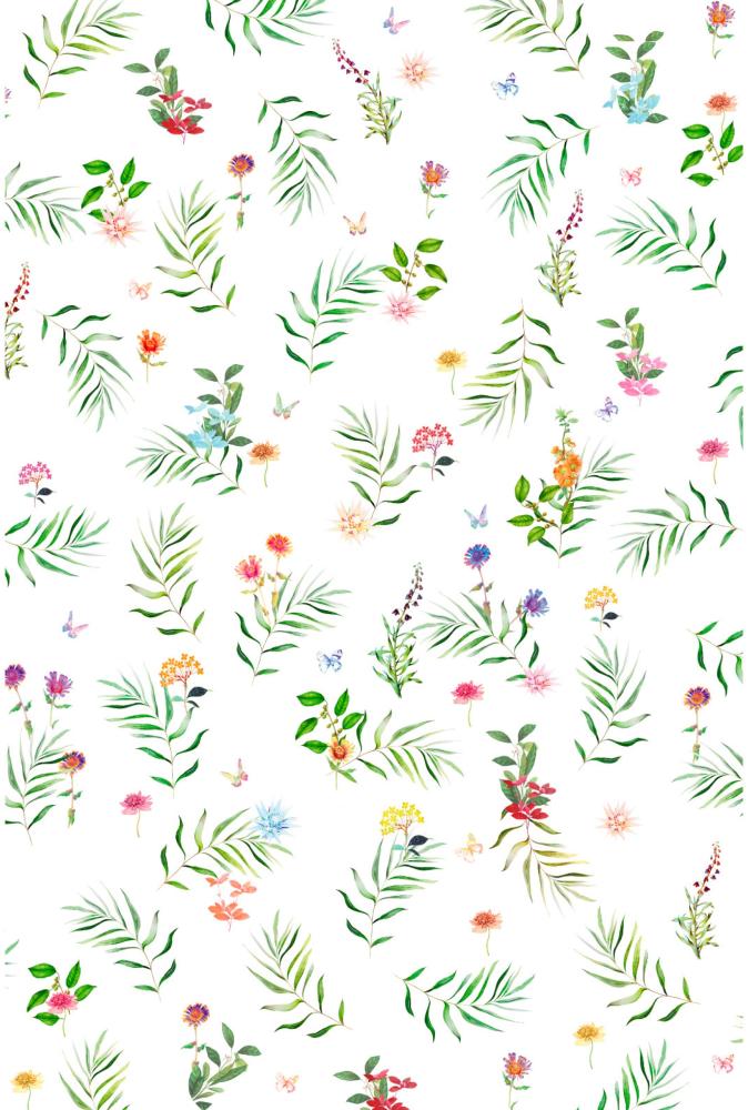 Fleuresse Multifunktionales Plaid aus Mako Satin, Multicolor Blumen, Größe 180x270 cm Bild 1