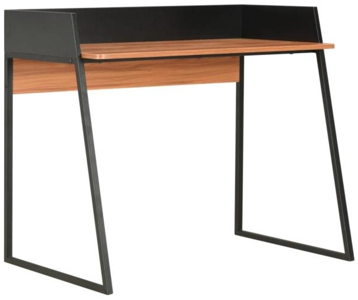 Schreibtisch, Schwarz/ Braun, 90 x 60 x 88 cm Bild 1