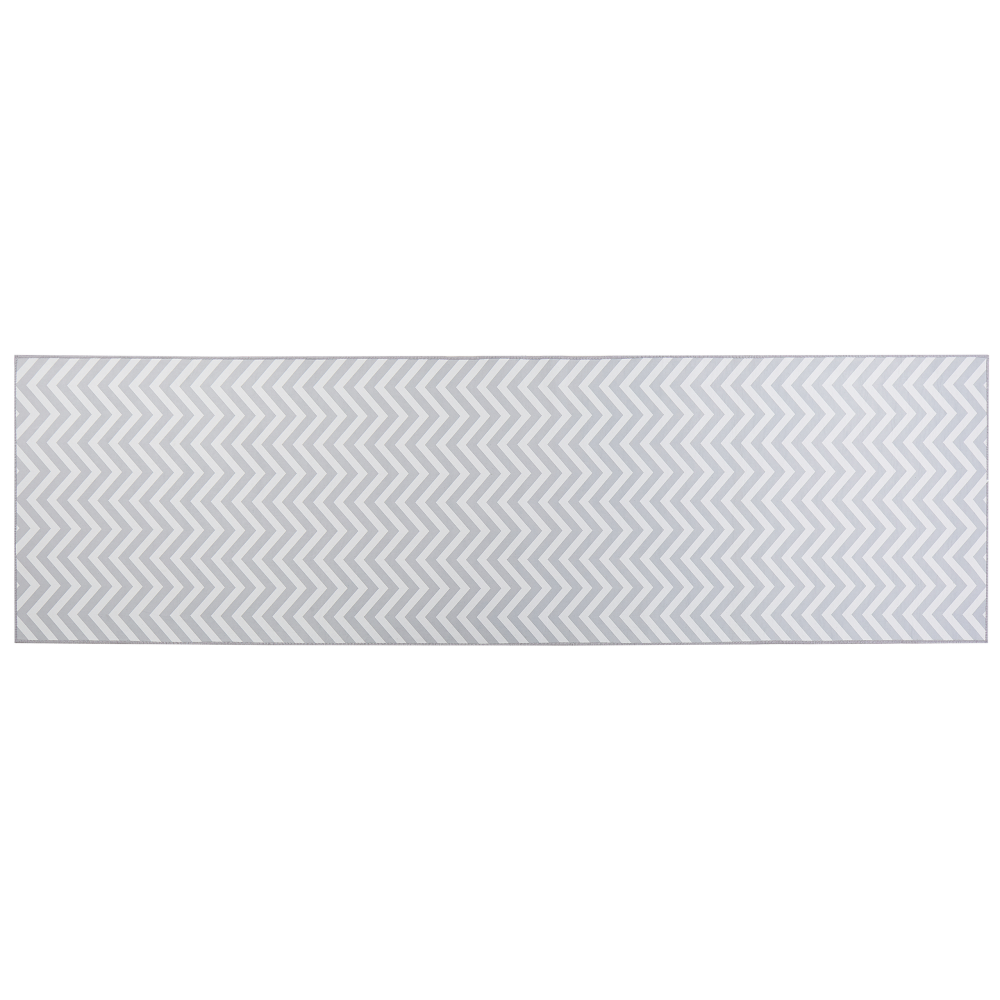 Teppich grau weiß 60 x 200 cm SAIKHEDA Bild 1