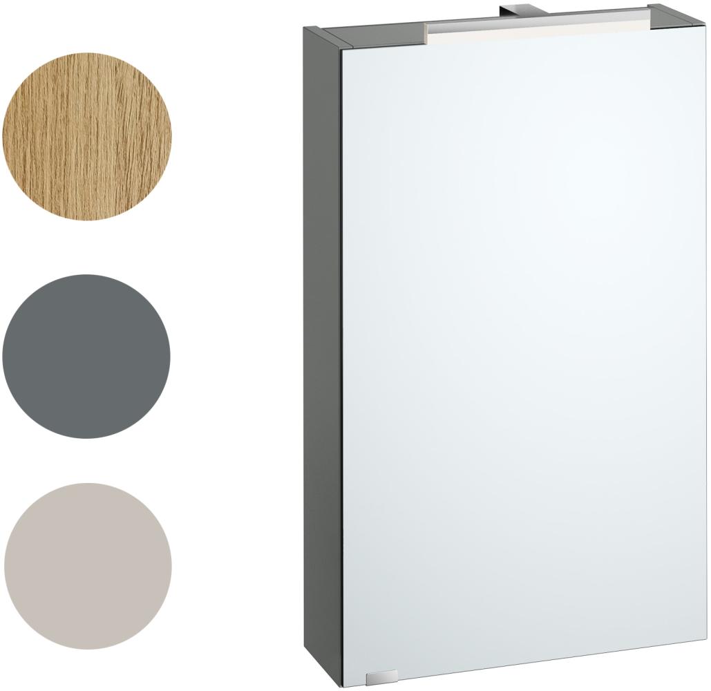 Spiegelschrank Hängeschrank mit Licht und Steckdose 3 Farbvarianten Eiche Dekor taupe grau V-90. 59-S Bild 1