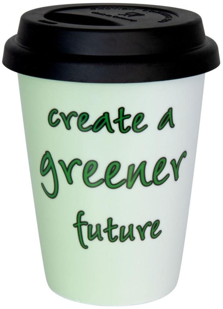 Könitz Coffee-To-Go Becher Eco - greener future, Kaffeebecher, Becher, Tasse, Porzellan, 380 ml, 11 5 162 2456 Bild 1