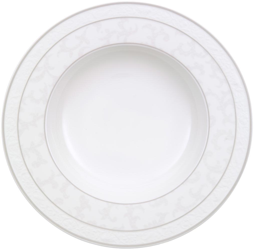 Villeroy & Boch Vorteilset 6 Stück Gray Pearl Suppenteller weiß Premium Bone Porcelain 1043922700 Bild 1