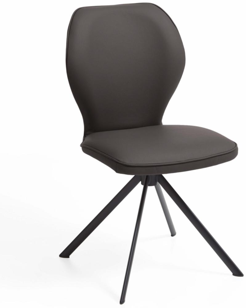 Niehoff Sitzmöbel Colorado Trend-Line Design-Stuhl Eisengestell - Polyester - 180° drehbar Atlantis anthrazit Bild 1