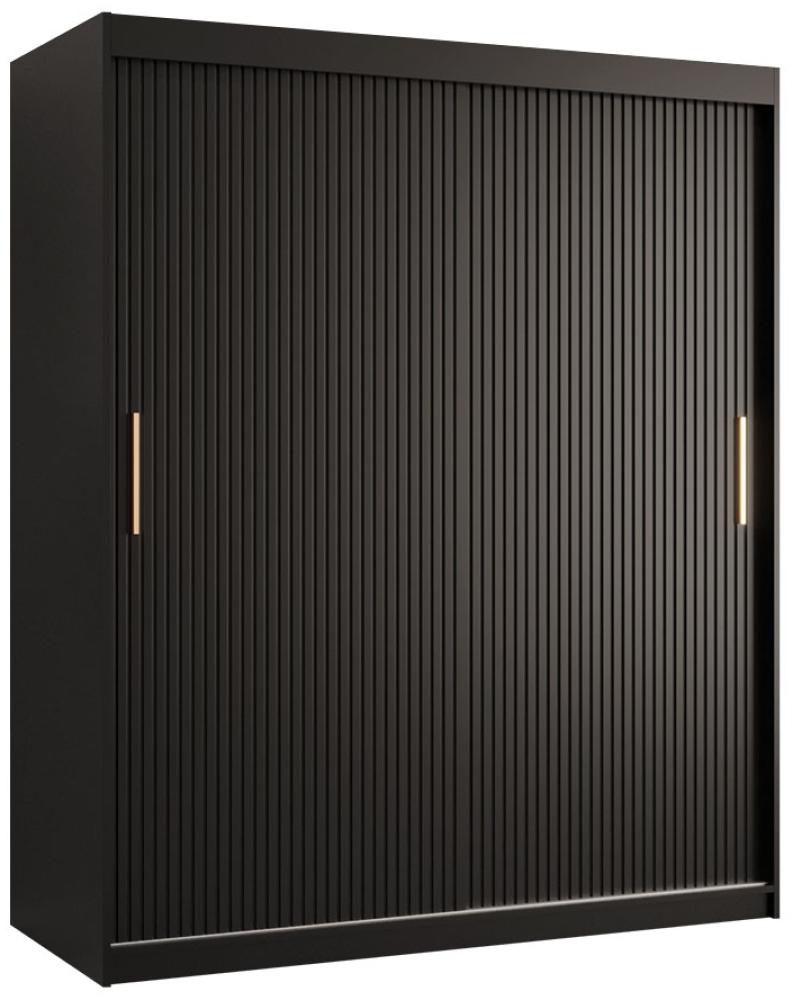 Kleiderschrank Kirtan Slim 1 150 (Farbe: Schwarz, Größe: 1250 cm) Bild 1