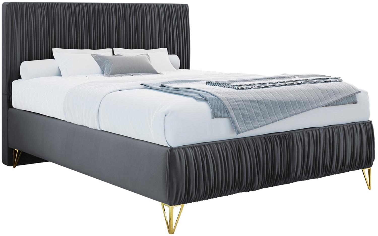 Boxspringbett Lux II (Farbe: Amor Velvet 4321, Größe: 140x200 cm) Bild 1