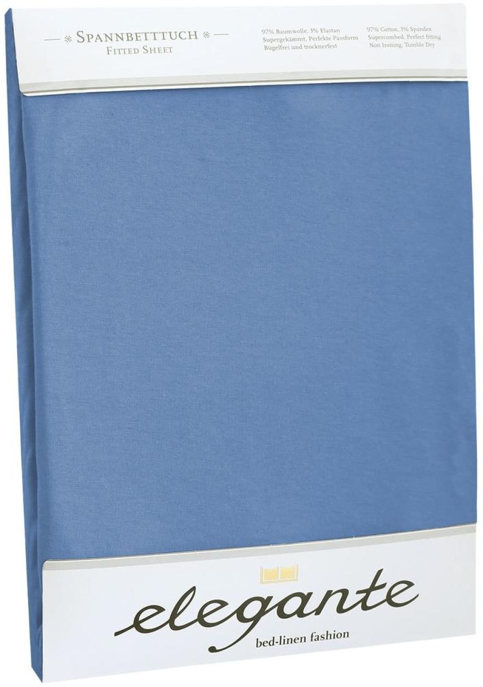 elegante Jersey Spannbettlaken | 90x200 - 100x220 cm | jeans Bild 1