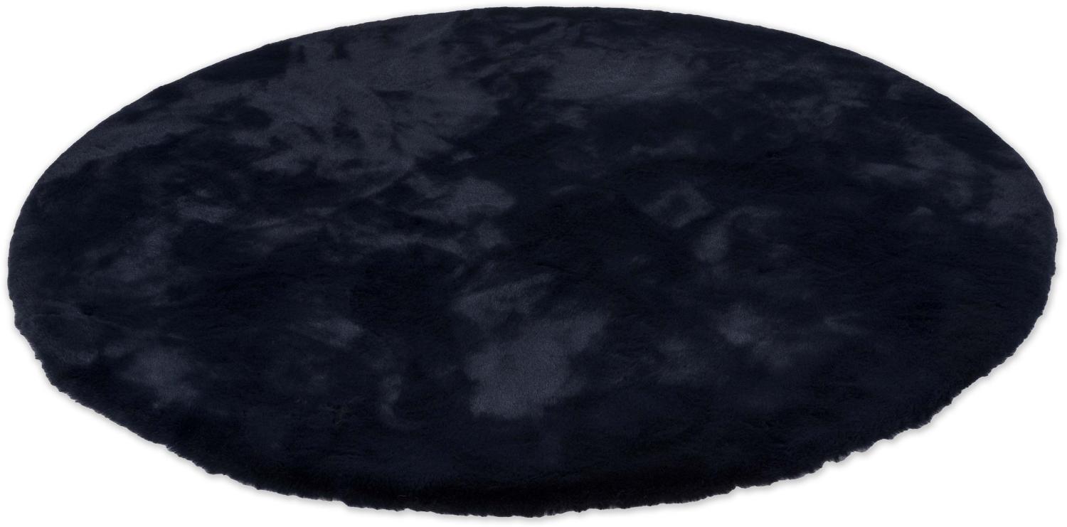 Teppich in Nachtblau aus 100% Polyester - 120x120x2,5cm (LxBxH) Bild 1