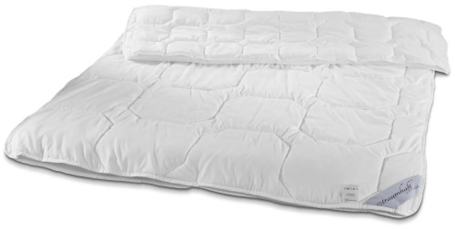 Traumhaft gut schlafen, Steppbett mit Microfaserbezug, allergikergeeignet : 200 x 200 cm Vier-Jahreszeiten-Steppbett Bild 1