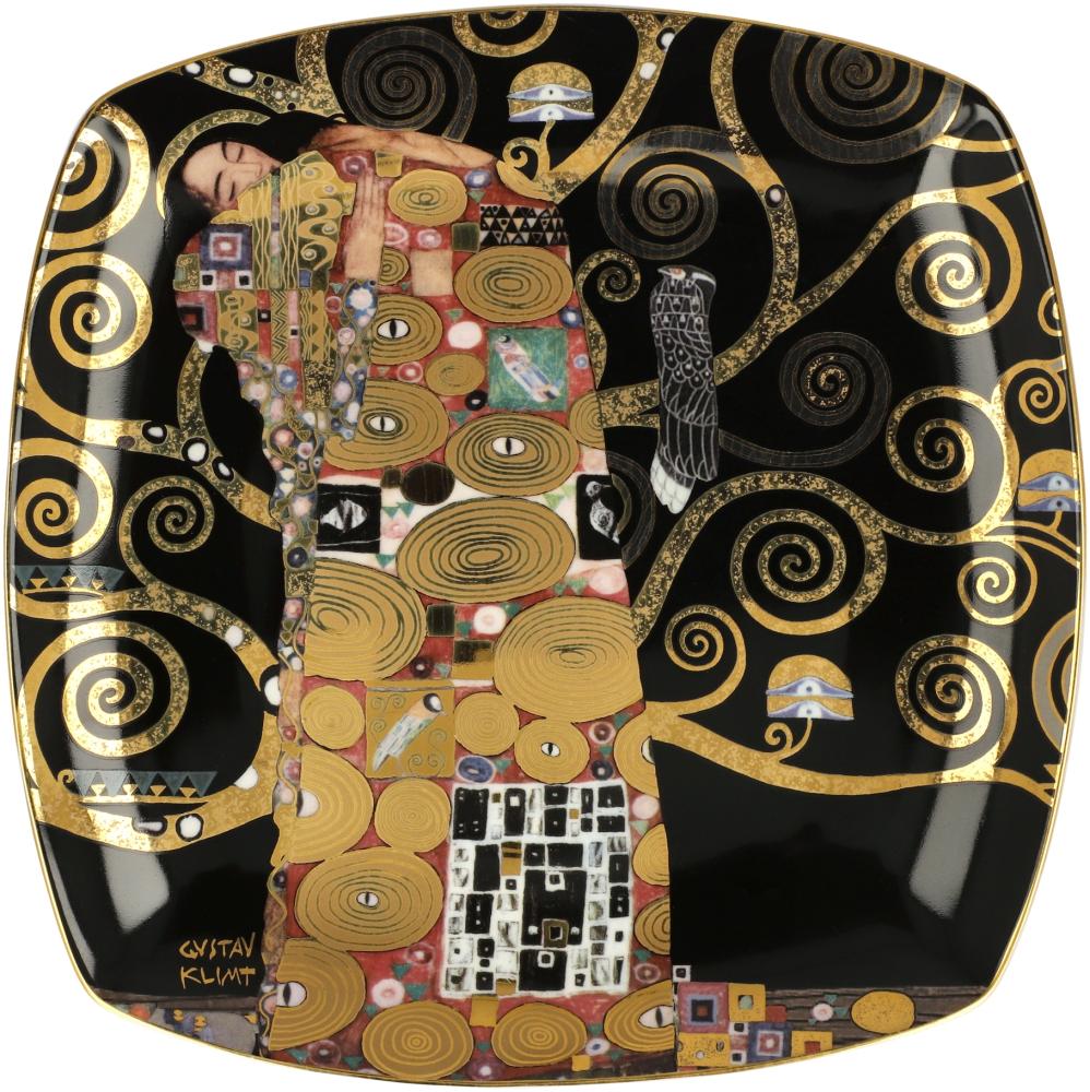 Goebel / Gustav Klimt - Die Erfüllung Klimt - Erfüllung / Bone China / 21,0cm x 21,0cm Bild 1