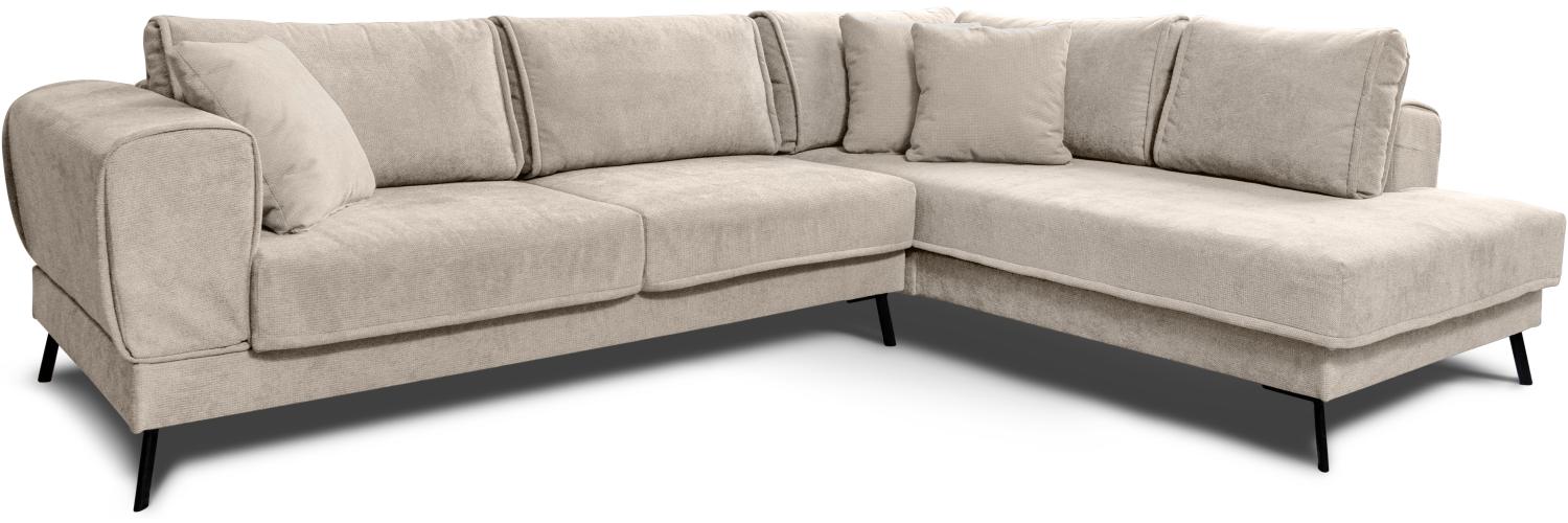 Pacifico Ecksofa Rechts, Orinoco - Beige-grau Bild 1