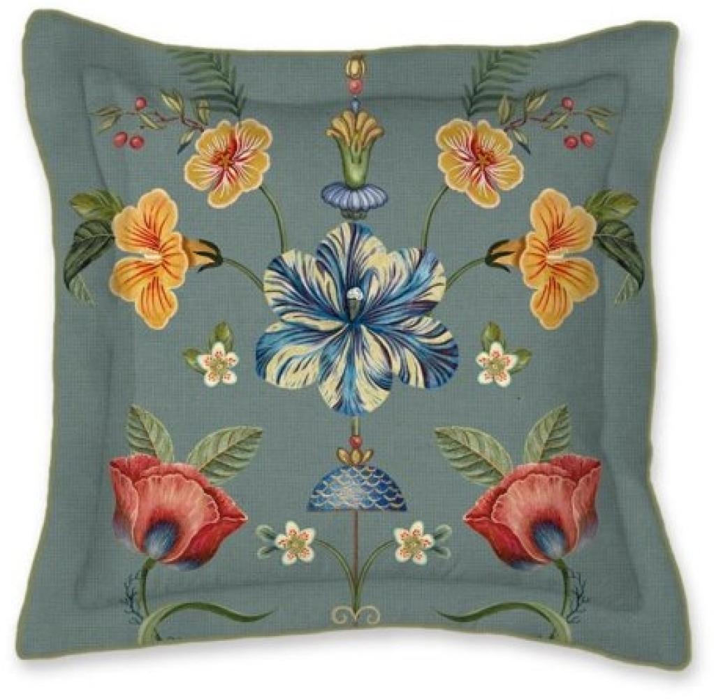 Pip Studio Zierkissen Quadratisch Botanico Verde Blau (45x45cm) 278541 Bild 1