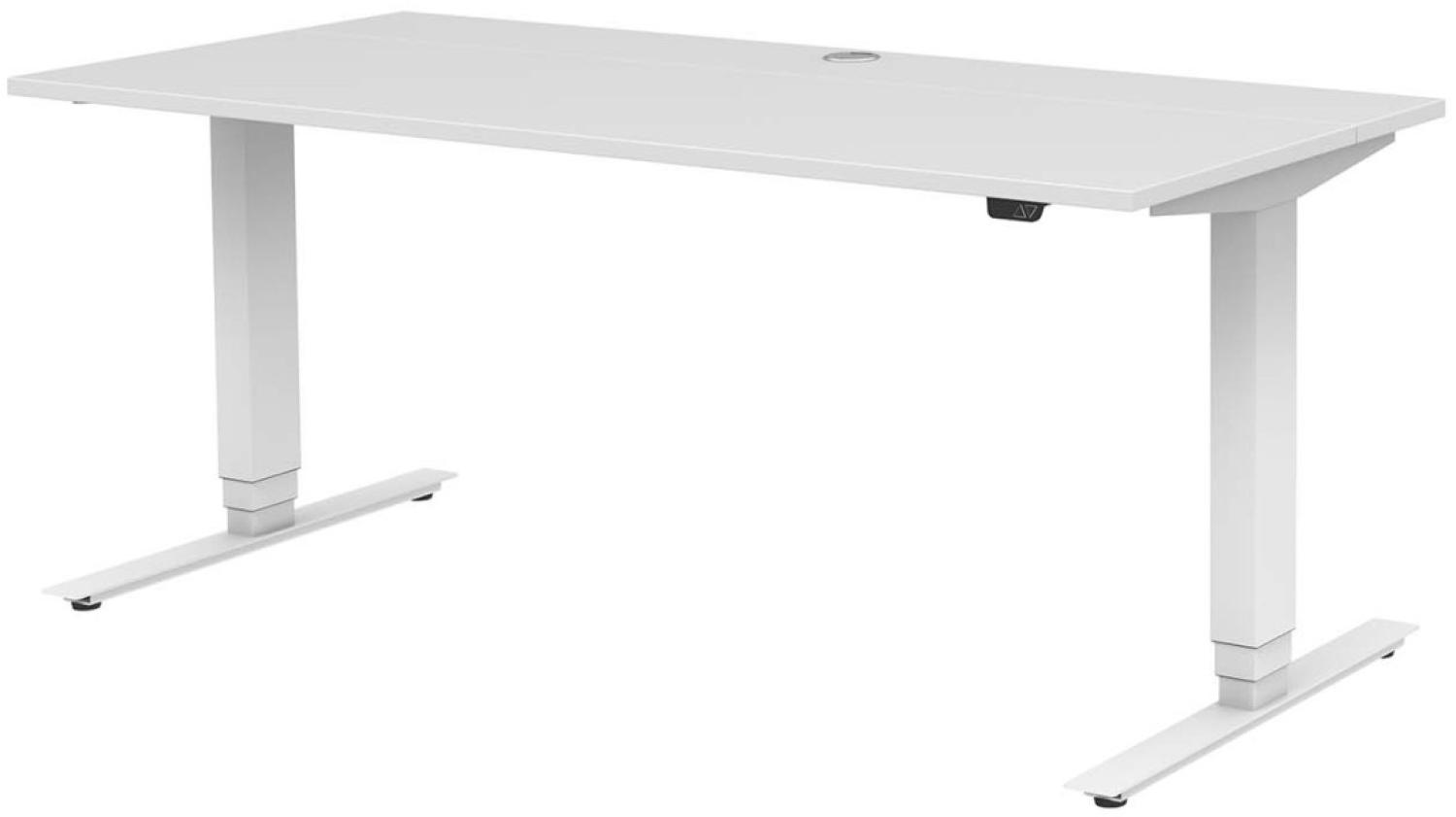 Röhr elektrisch verstellbarer Schreibtisch - Weiß Bild 1