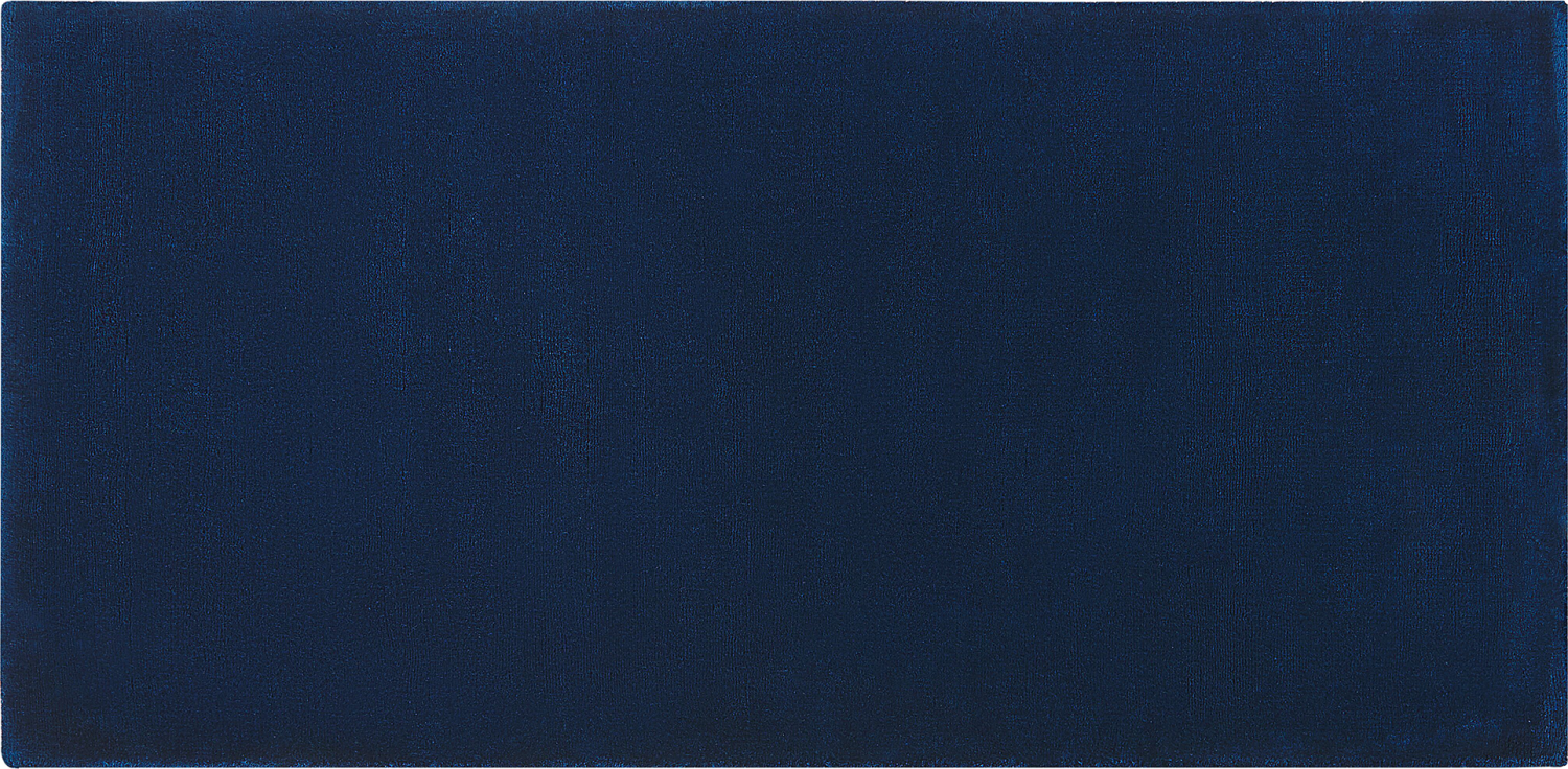 Teppich marineblau 80 x 150 cm Kurzflor GESI II Bild 1
