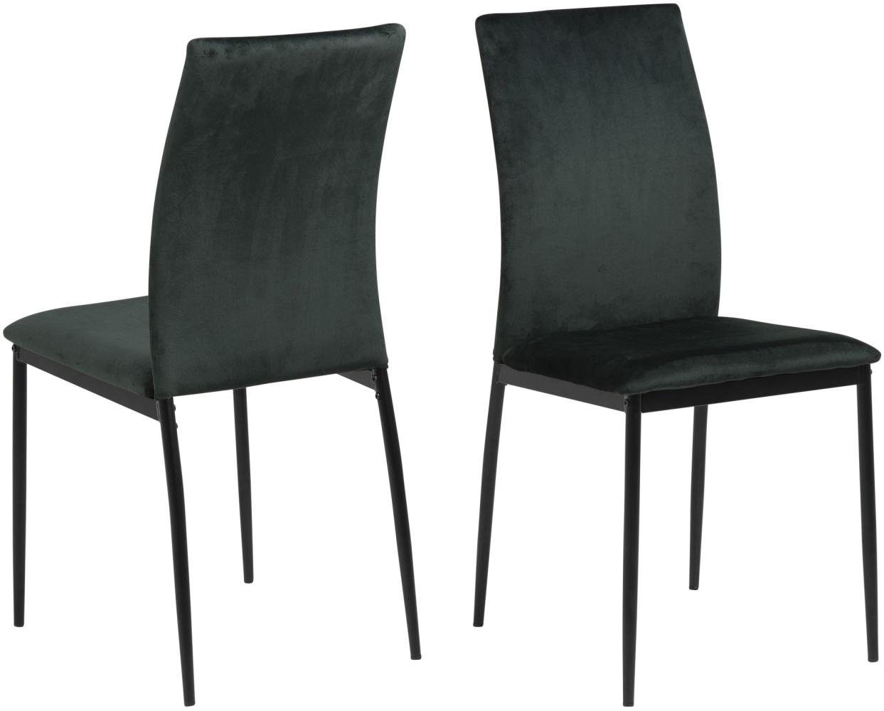 Set 4x Demina Esszimmerstuhl grün schwarz Stuhl Stühle Esszimmer Küchenstühle Bild 1