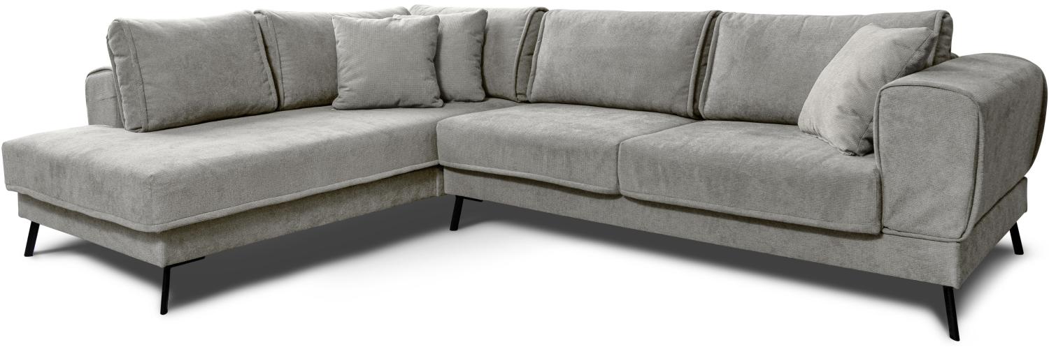 Pacifico Ecksofa Links, Orinoco - Mittelgrau Bild 1