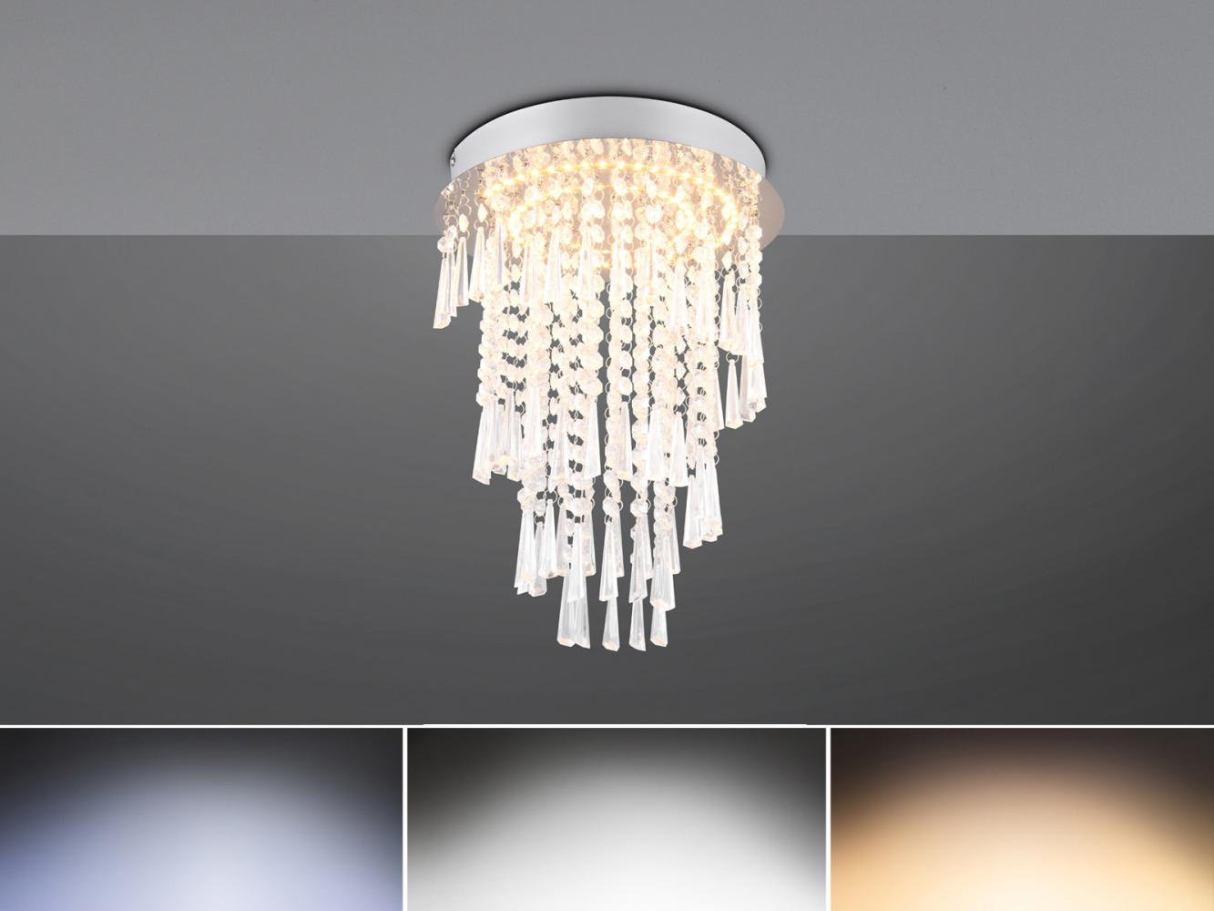 Reality Leuchten Deckenleuchte POMP LED (DH 30x40 cm) DH 30x40 cm grau Deckenlampe Bild 1