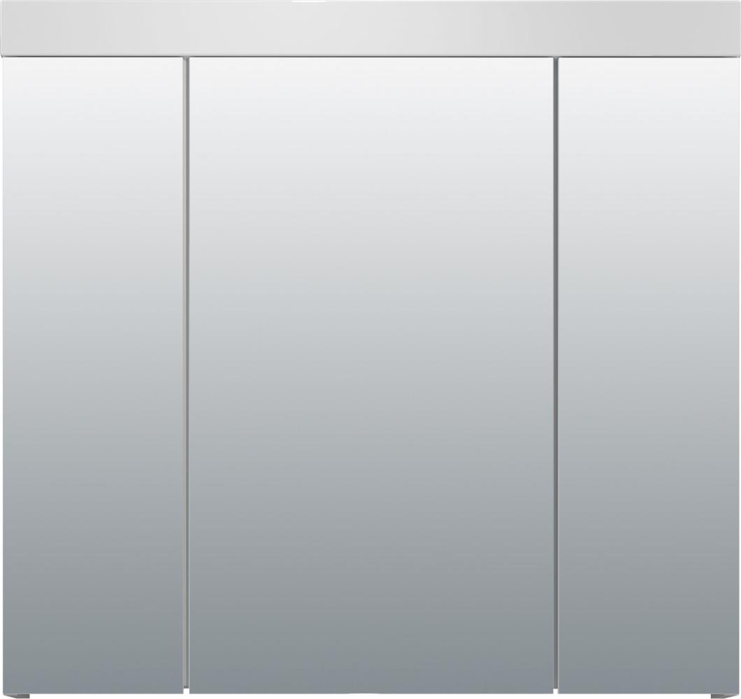 Badezimmer Spiegelschrank Devon in weiß 80 x 75 cm Bild 1