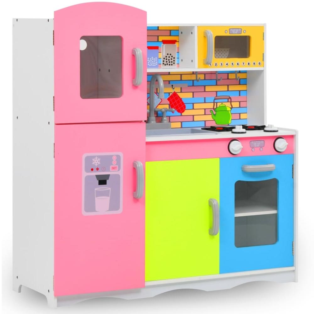 Kinderspielküche MDF 80 x 30 x 85 cm Mehrfarbig Bild 1