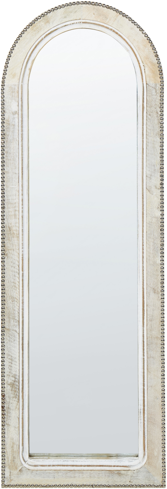 Wandspiegel Mangoholz cremeweiß 31 x 91 cm SARRY Bild 1