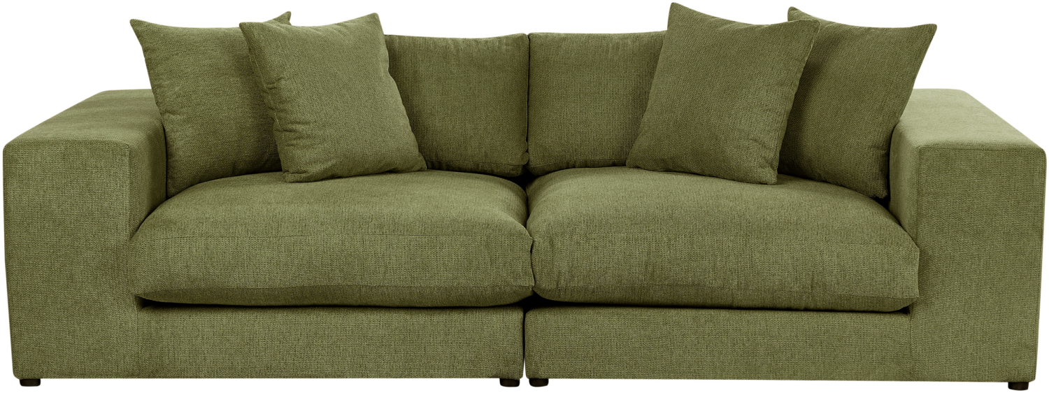 3-Sitzer Sofa dunkelgrün mit Kissen GLORVIKA II Bild 1