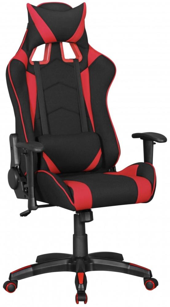 KADIMA DESIGN Gamerstuhl Ascona - Gaming Stuhl im Racing Design mit individueller Anpassung und höchstem Komfort. Farbe: Rot Bild 1