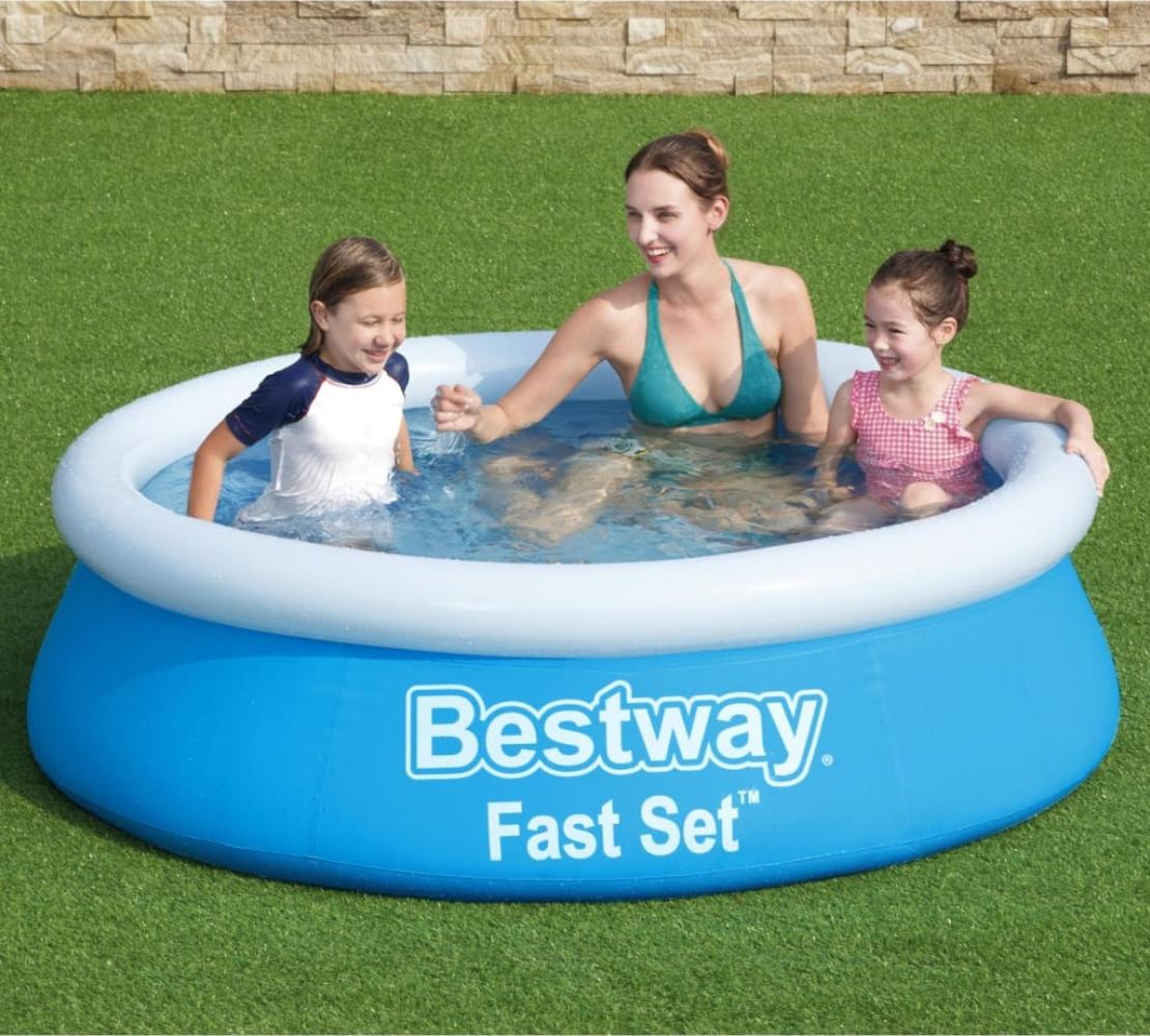 Bestway Fast Set Pool Aufblasbar Rund 183x51 cm Blau 3202551 Bild 1