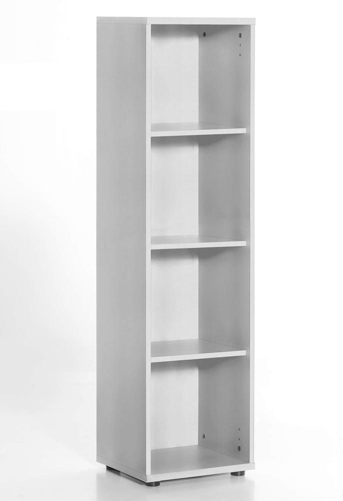 Möbelpartner Milo Regal, lichtgrau, ca. 39,3 x 34,5 x 146,9 cm Bild 1