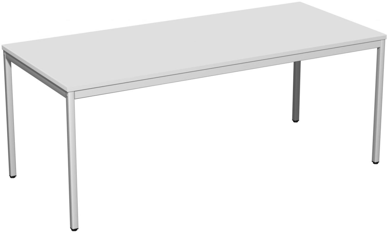 Schreibtisch, 180x80cm, Lichtgrau / Lichtgrau Bild 1