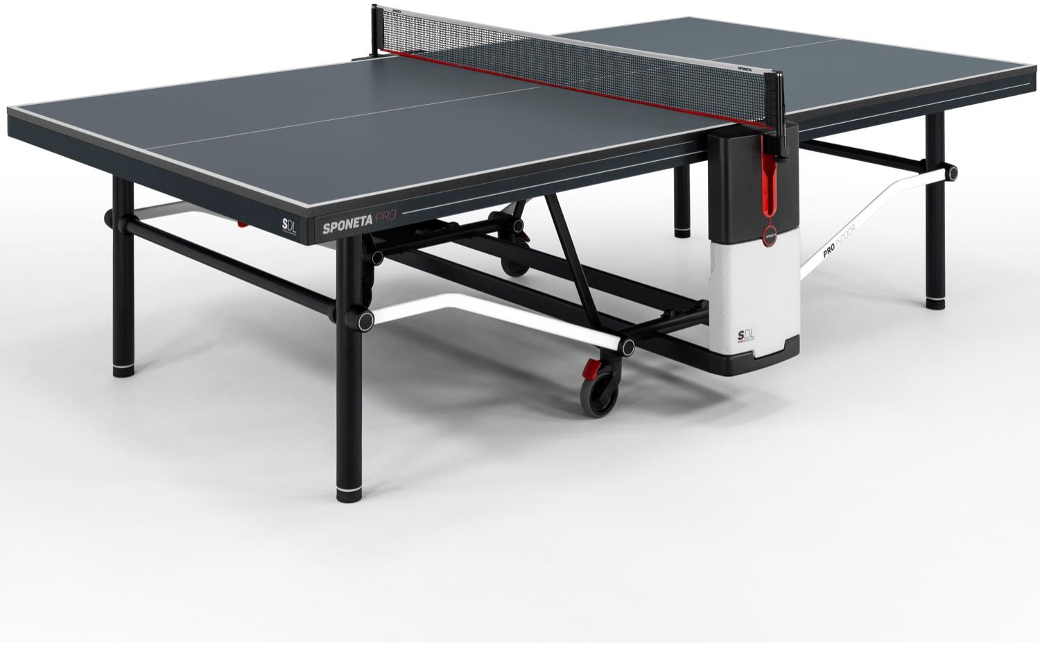 SPONETA 'SDL Pro Indoor' Tischtennisplatte, 274 x 185 x 76 cm, wetterfest, klappbar, schwarz Bild 1