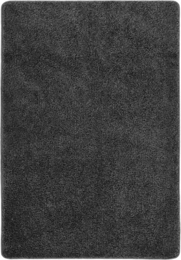 Shaggy-Teppich Dunkelgrau 120x170 cm Rutschfest Bild 1