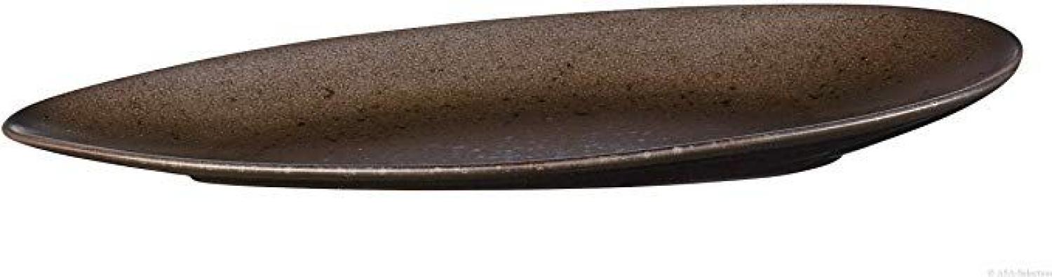 ASA ovale Platte, marone CUBAMARO L. 40 cm, B. 29 cm, H. 3,7 cm 1232422 ! Vorteilsset beinhaltet 4 x den genannten Artikel Bild 1