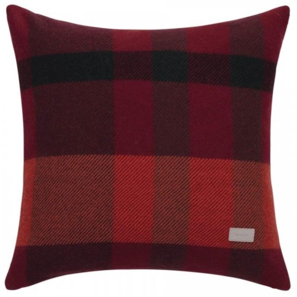 Gant Home Kissenhülle Magnified Check Cushion Plumped Red (50x50cm) 853093901-604 Bild 1