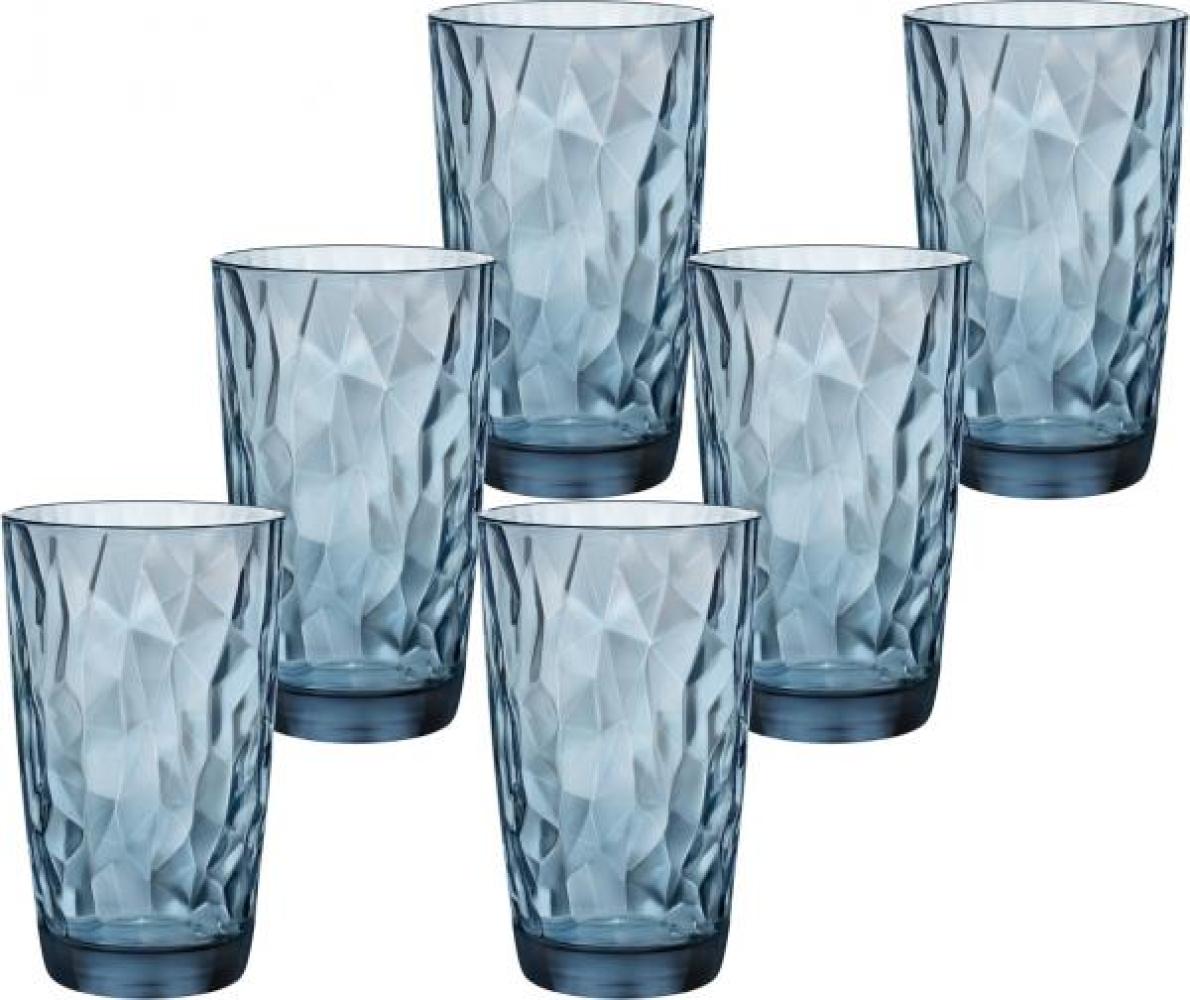 Becher Bormioli Rocco Blau Glas (470 Ml) (6 Stück) Bild 1