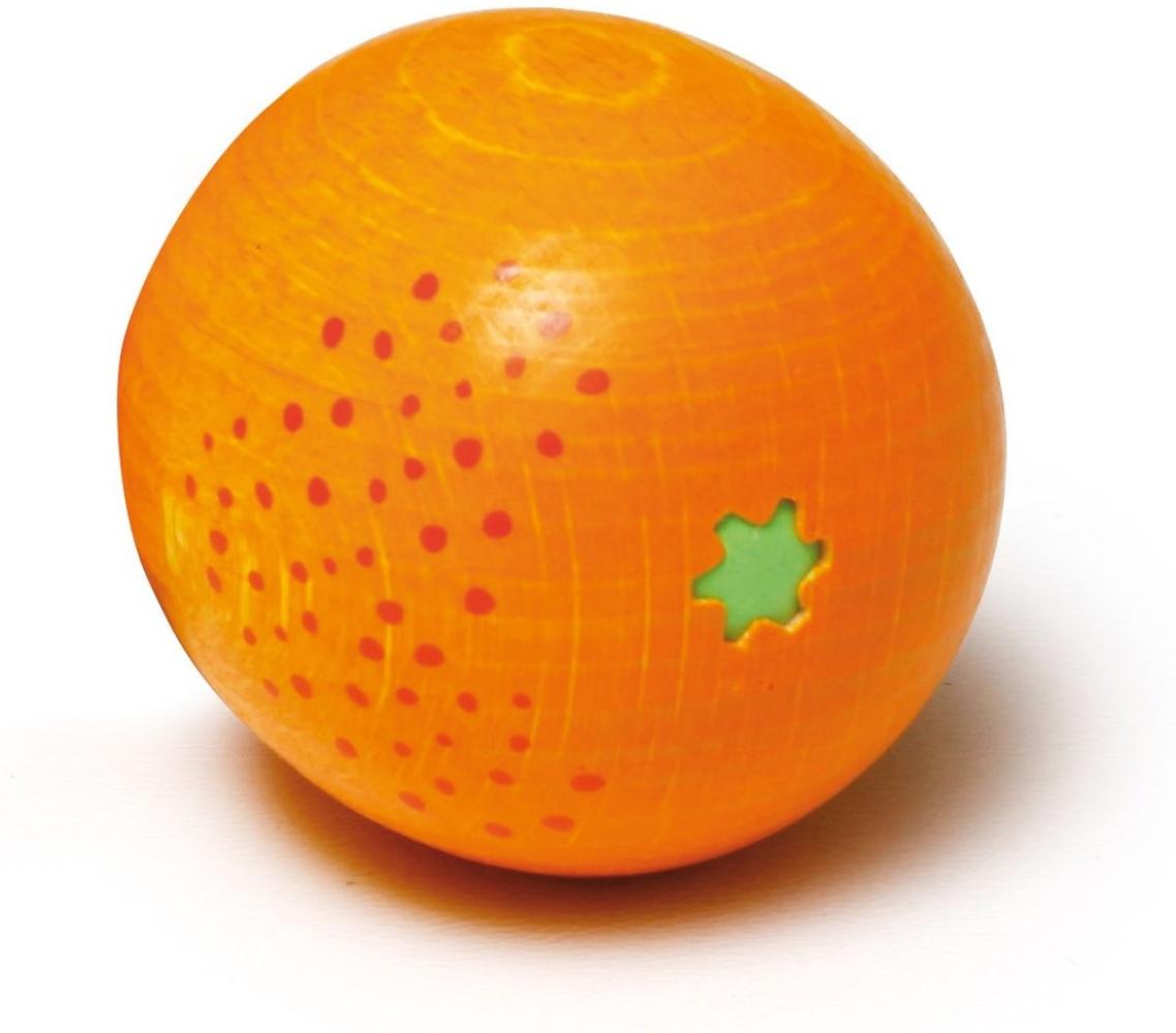 2 Stück Erzi Orange, Spielzeug-Orange, Holzorange, Kaufladenzubehör Bild 1
