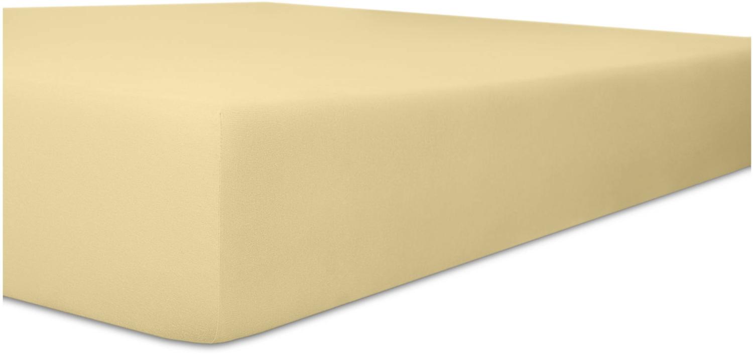 Kneer Superior-Stretch Spannbetttuch 2N1 mit 2 verschiedenen Liegeflächen Qualität 98 Farbe kiesel 90x190-100x220 cm Bild 1