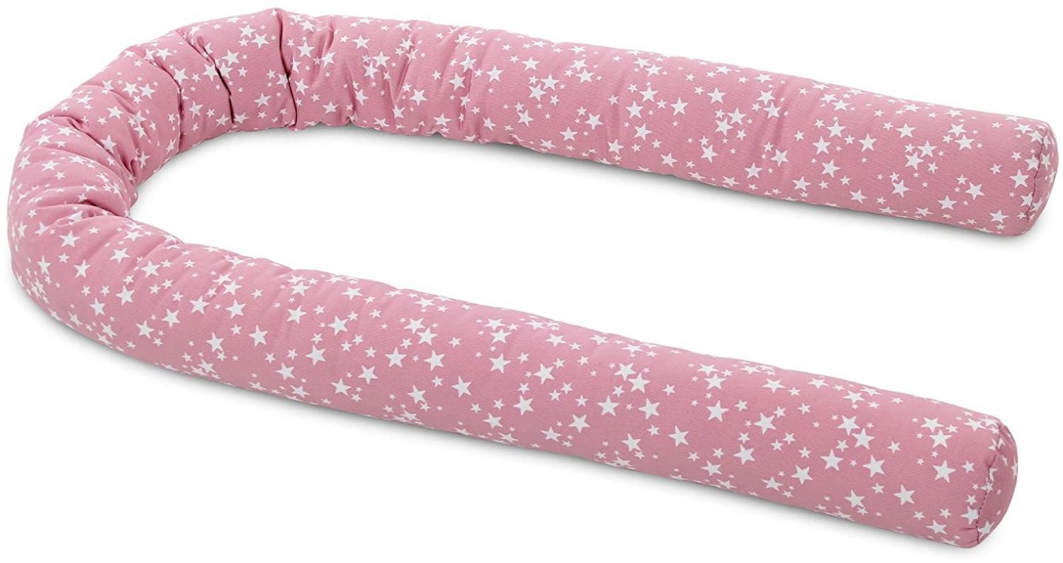 Babybay 'Piqué' Nestchenschlange pink/weiß, Sterne Bild 1