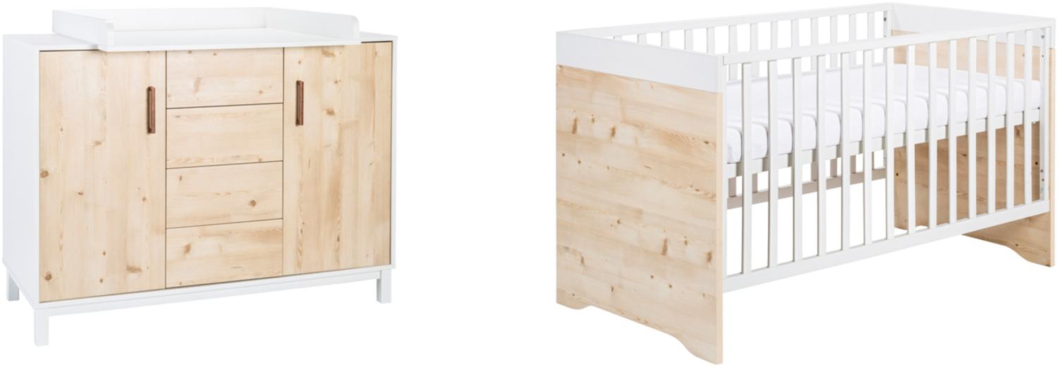 Schardt 'Timber Pinie' 2-tlg. Babyzimmer-Set inkl. Kinderbett und Kommode Bild 1