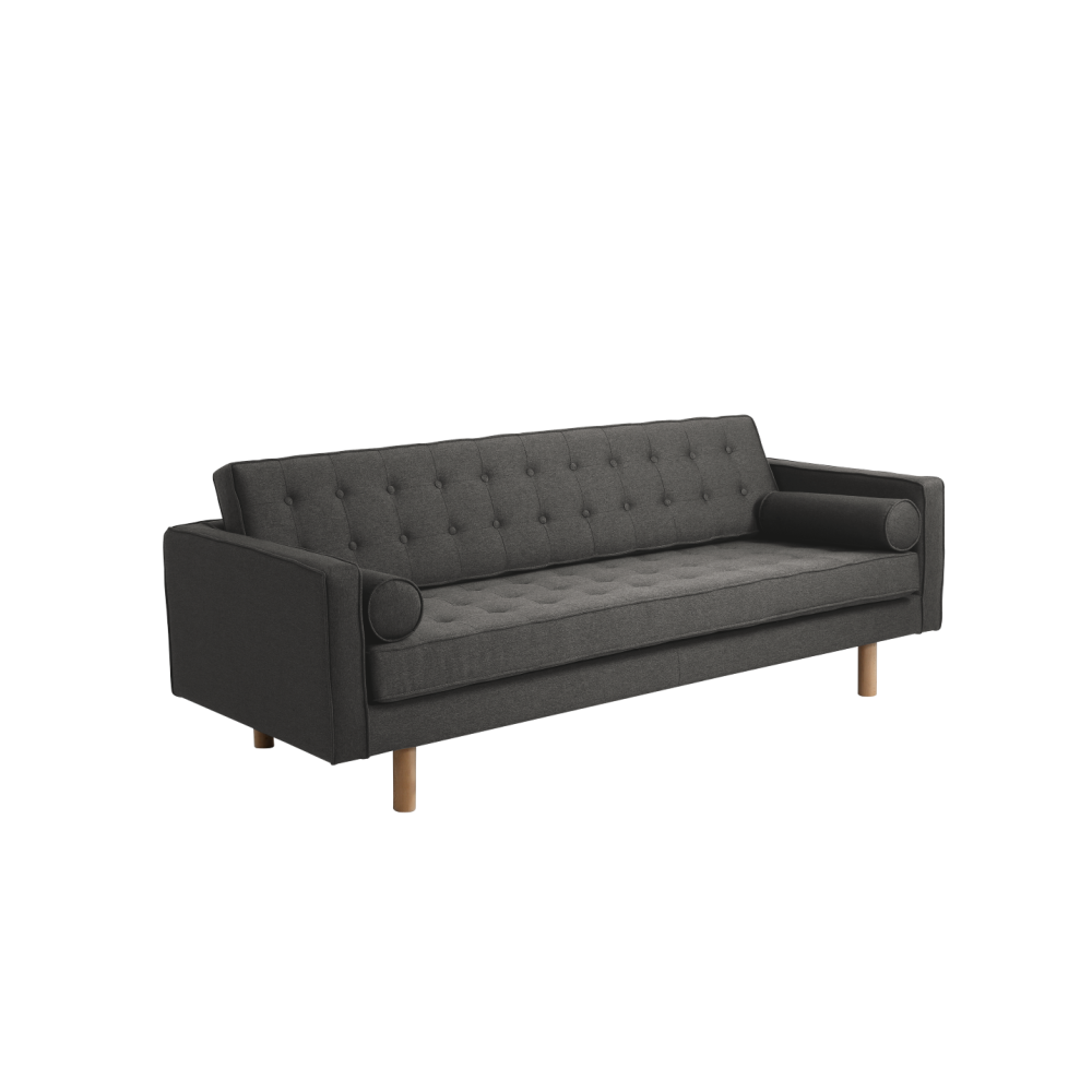 3-Sitzer Sofa 'Topic Wood', dunkelgrau Bild 1
